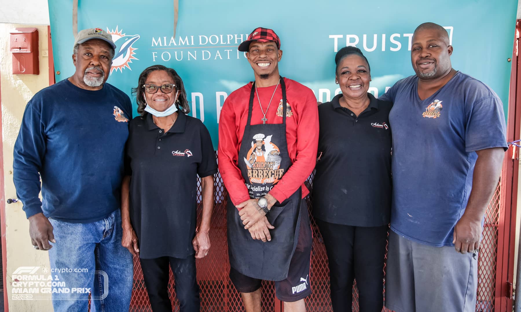 Participants in the Minority Owned Restaurant Program are Surprised by Representatives of the Formula 1 Miami Grand Prix
