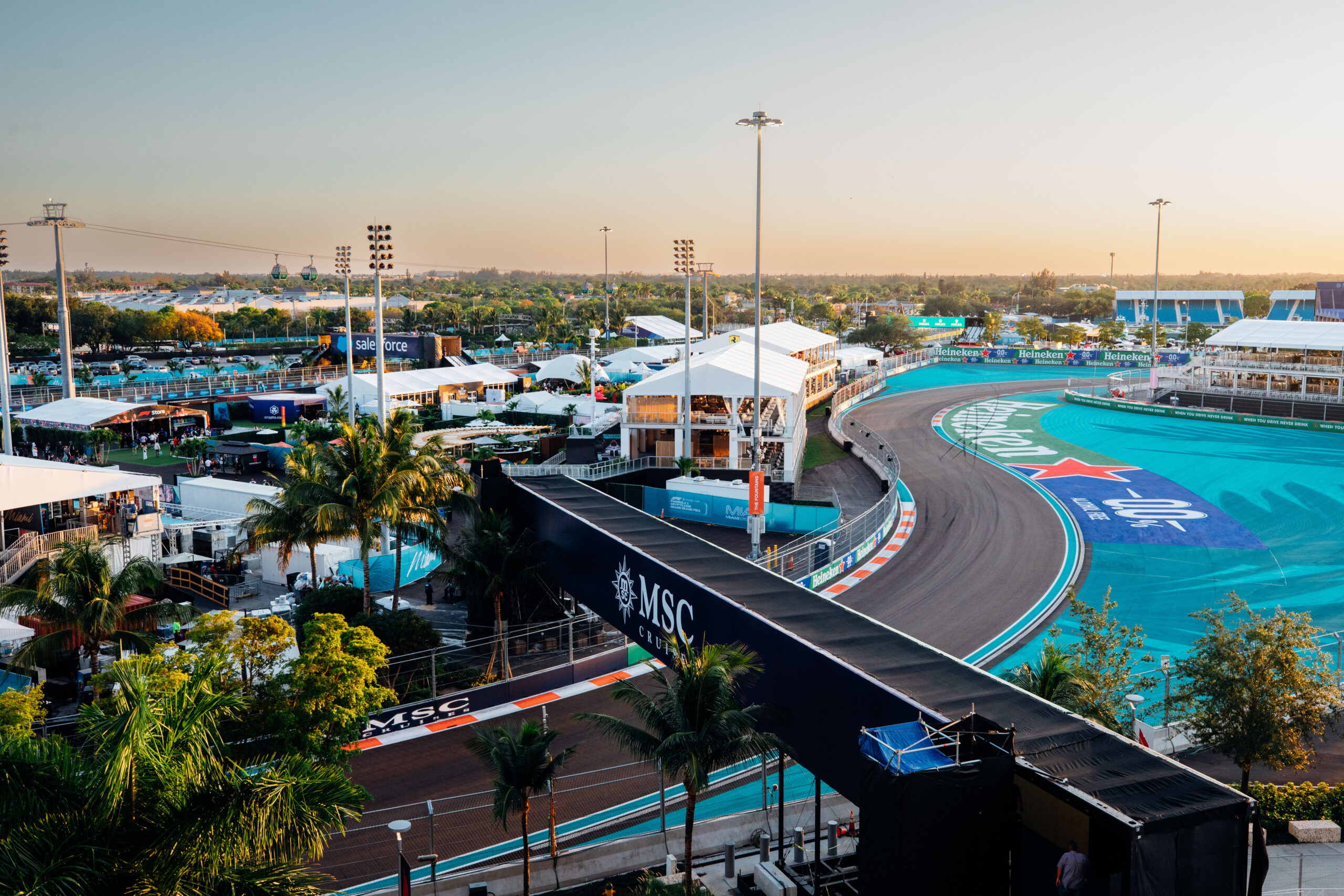 Spectacular First Images: F1 Miami Grand Prix Moving Paddock INSIDE Hard  Rock Stadium