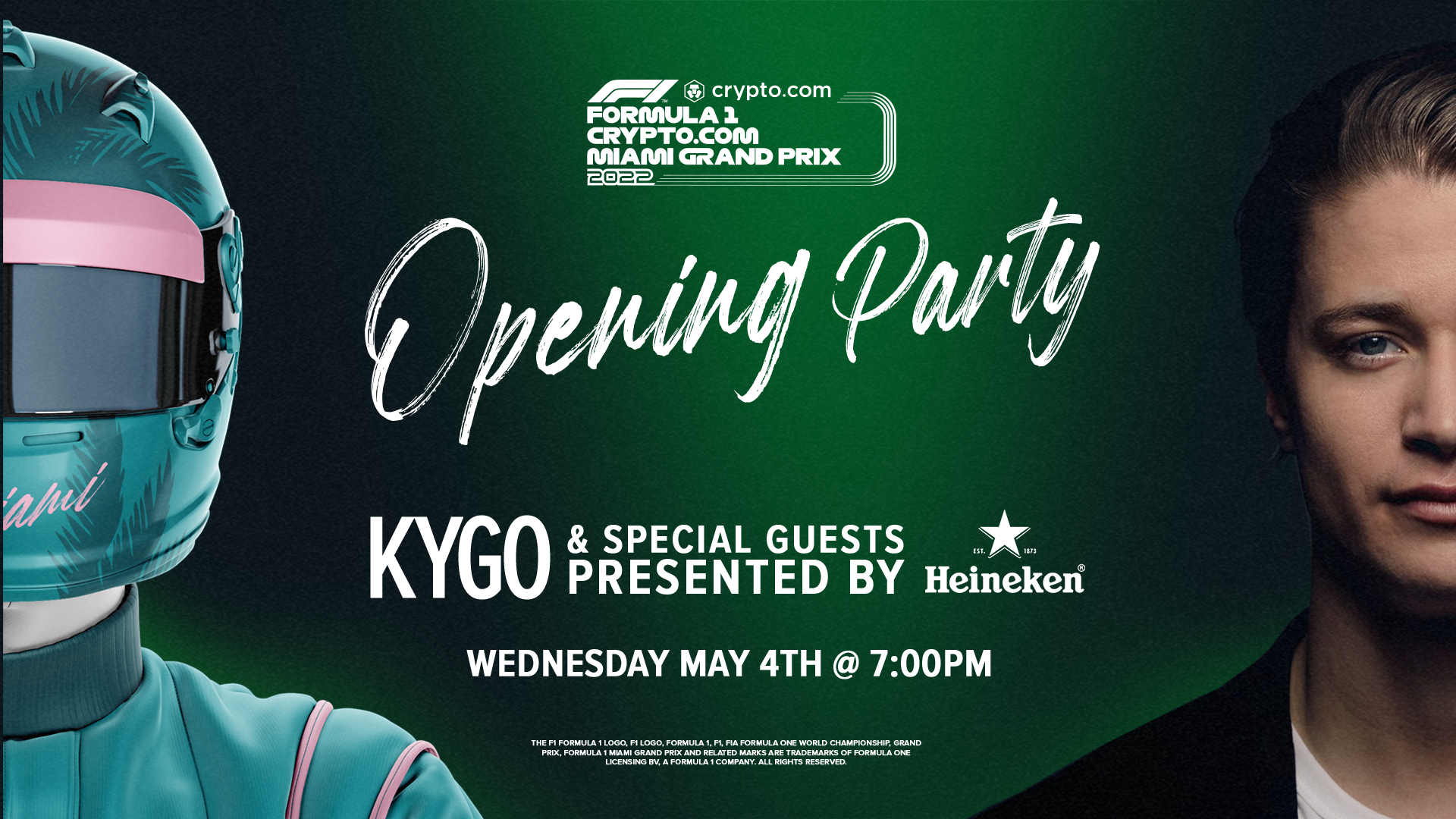 Formula 1® Crypto.com Miami Grand Prix Opening Party with Musical Performances presented by Heineken®
