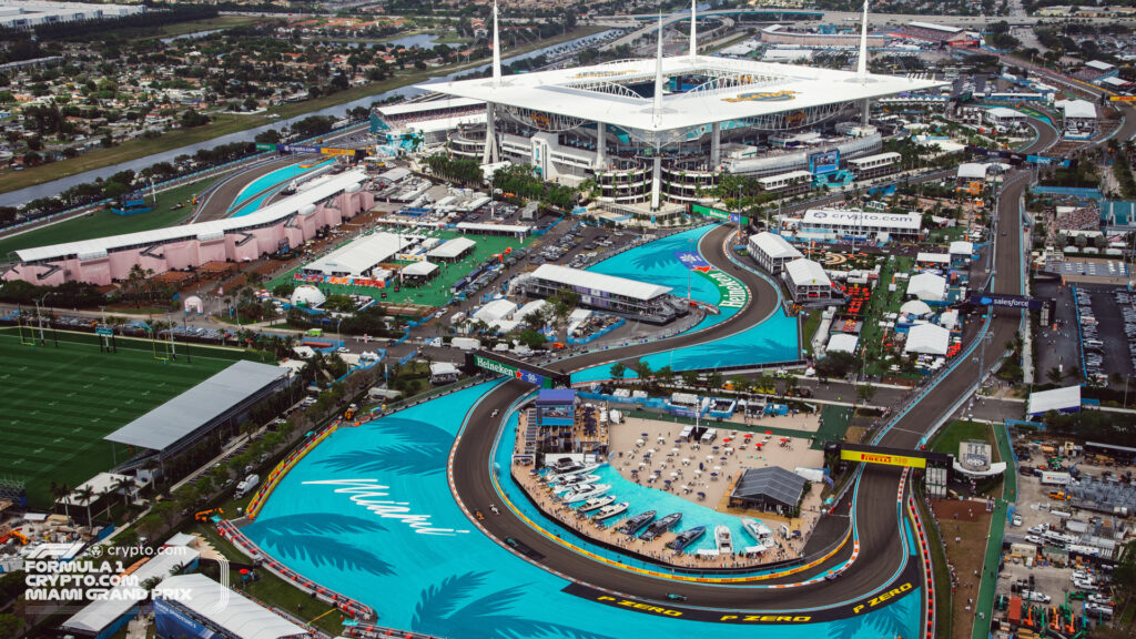Spectacular First Images: F1 Miami Grand Prix Moving Paddock INSIDE Hard  Rock Stadium