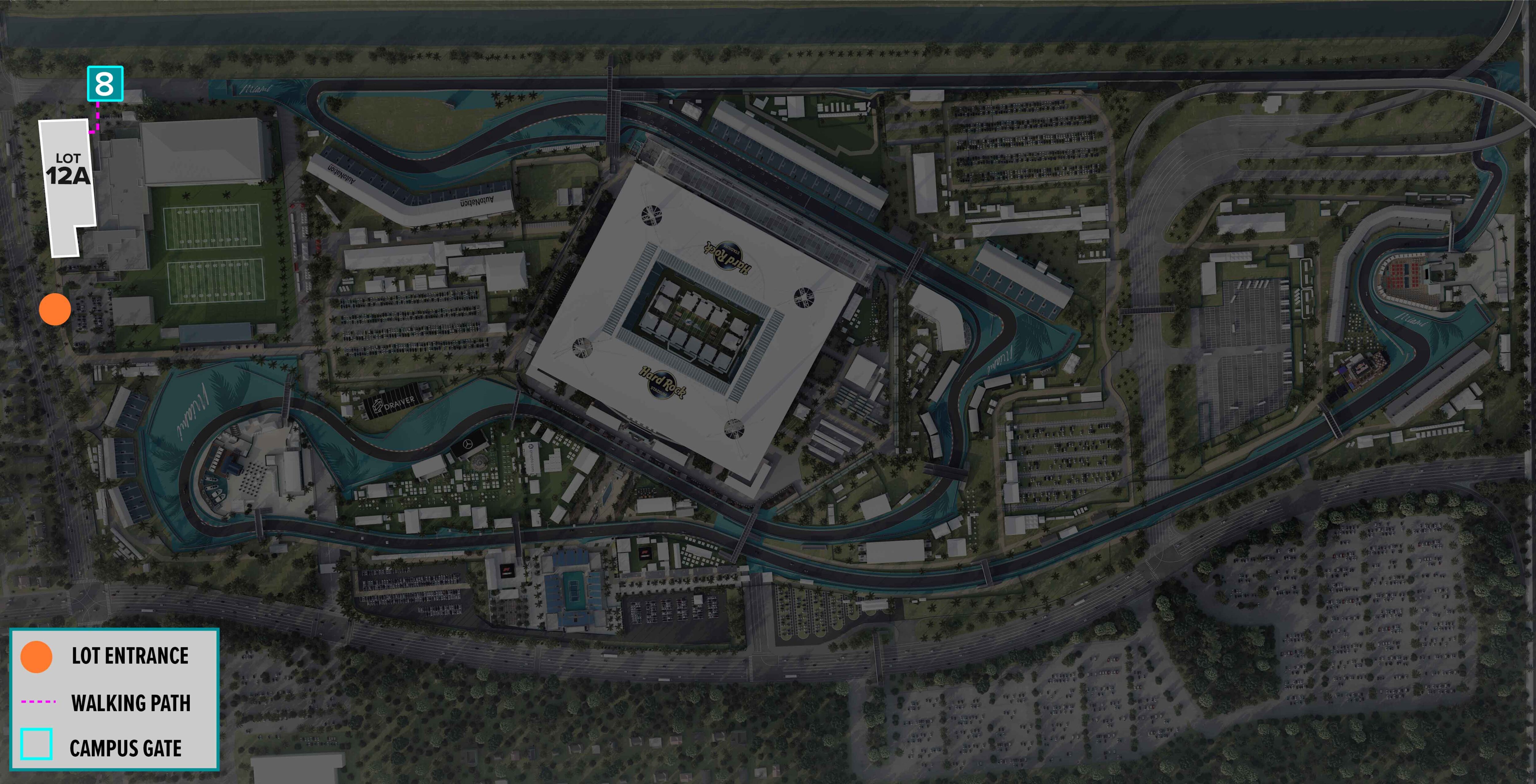 Parking and Lot Information - F1 Miami Grand Prix