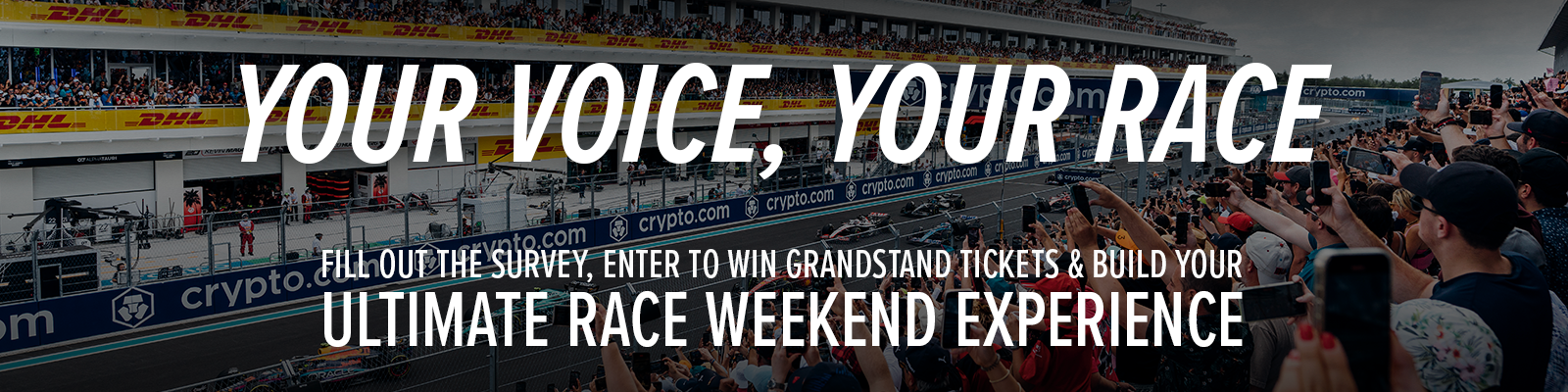 Enter the your voice your race experience today 