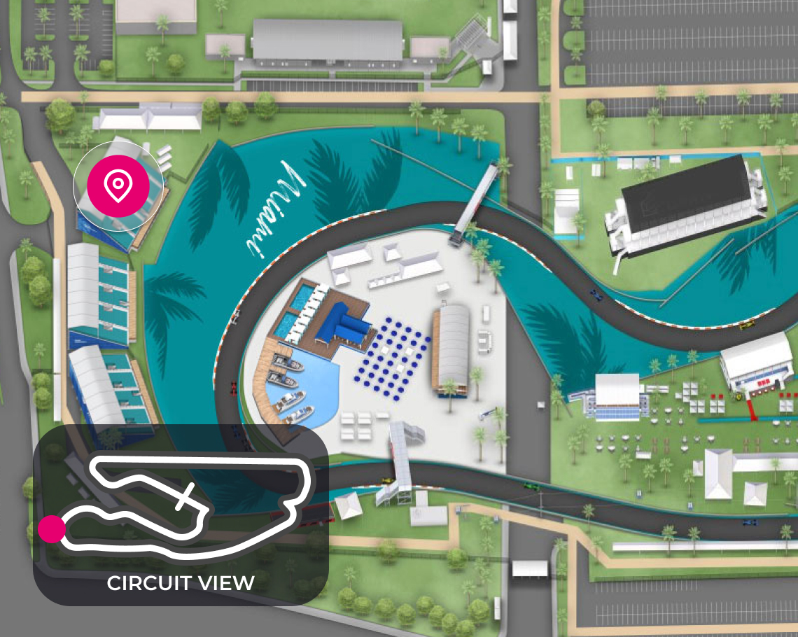 McLaren grandstand map