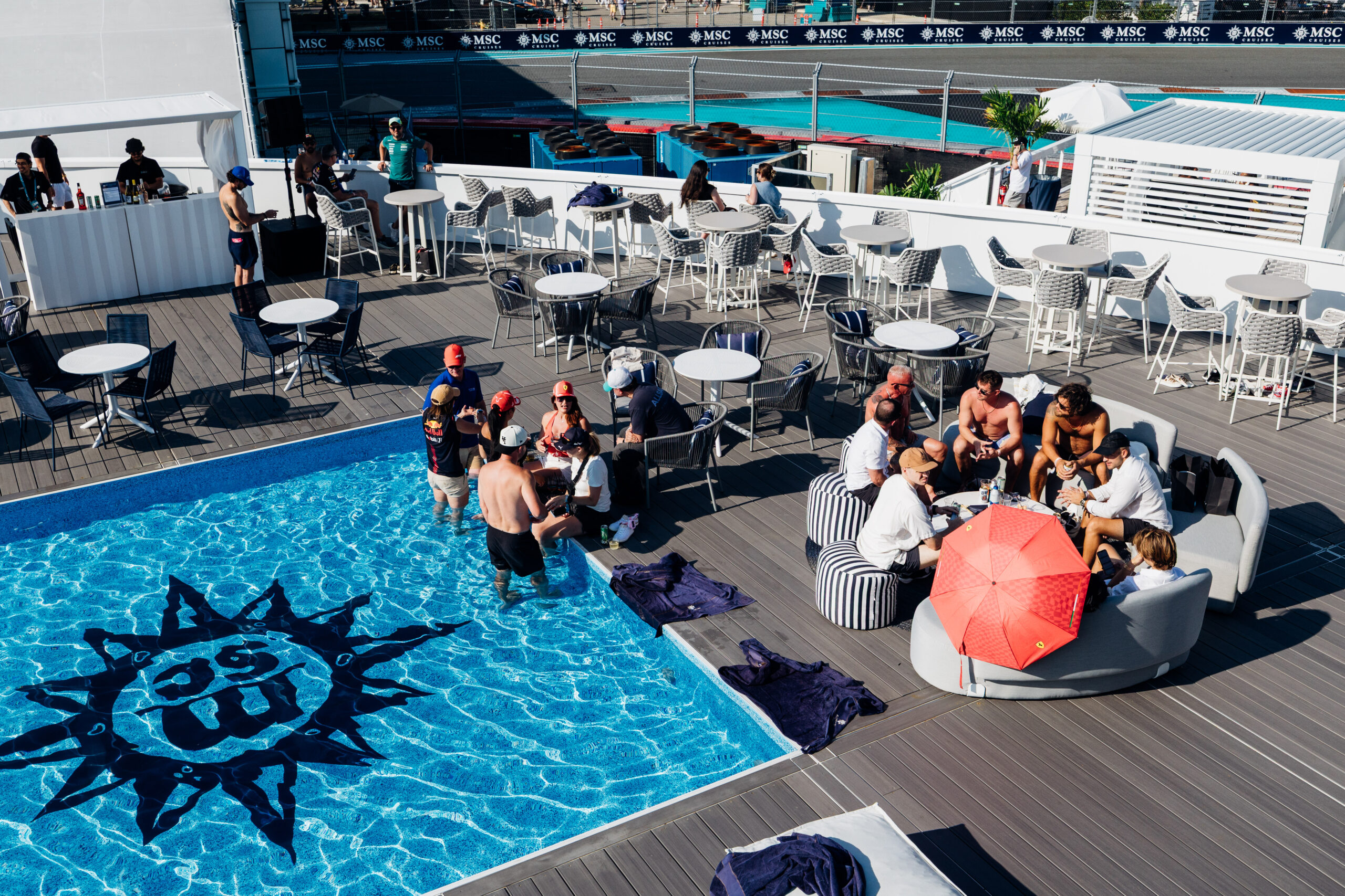 2026 F1 Miami Grand Prix / F1MGP – 260501 MSC Yacht Club Deck view full of people