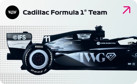 Cadillac Formula 1 Team Postcard