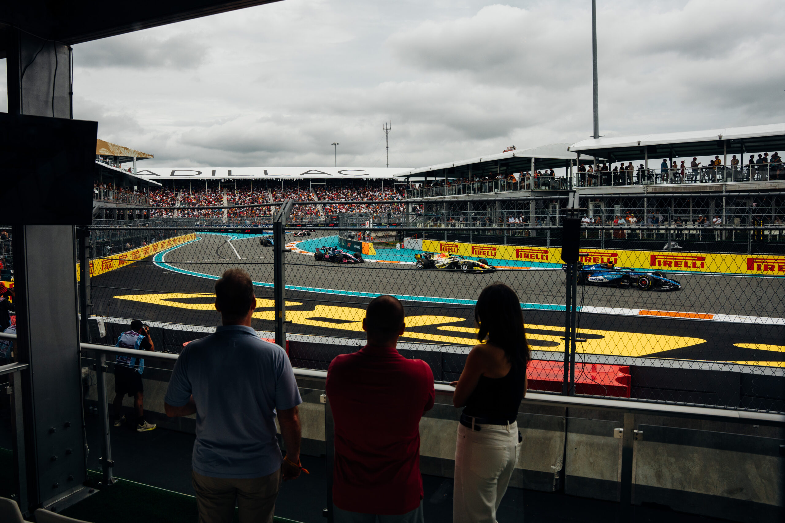 Pirelli tires logo on track