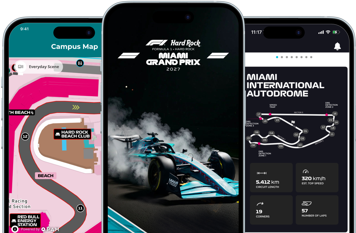 Hard rock F1 app banner